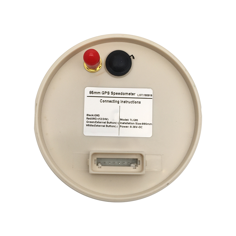 3 3/8" Digital GPS Speedometer Total Mileage Adjustable GPS Blind Area Odometer Compensation 12V 24V