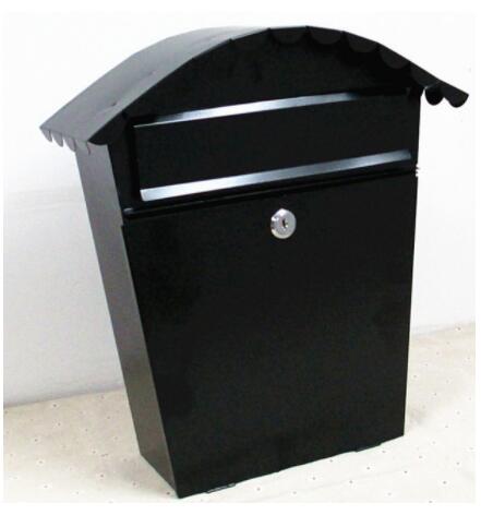 Pastoral painted letter box with lock mailbox mail box waterproof suggestion box Wall Mounted home Decoration Post Box: E
