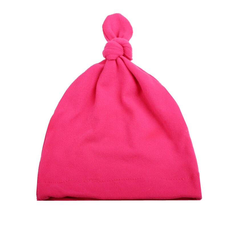 Accessoires pour bébé chapeau à nœud | , pour enfants avec Angle aigu, chapeaux solides pour bébé, casquettes douces d'hôpitaux: Rose Red