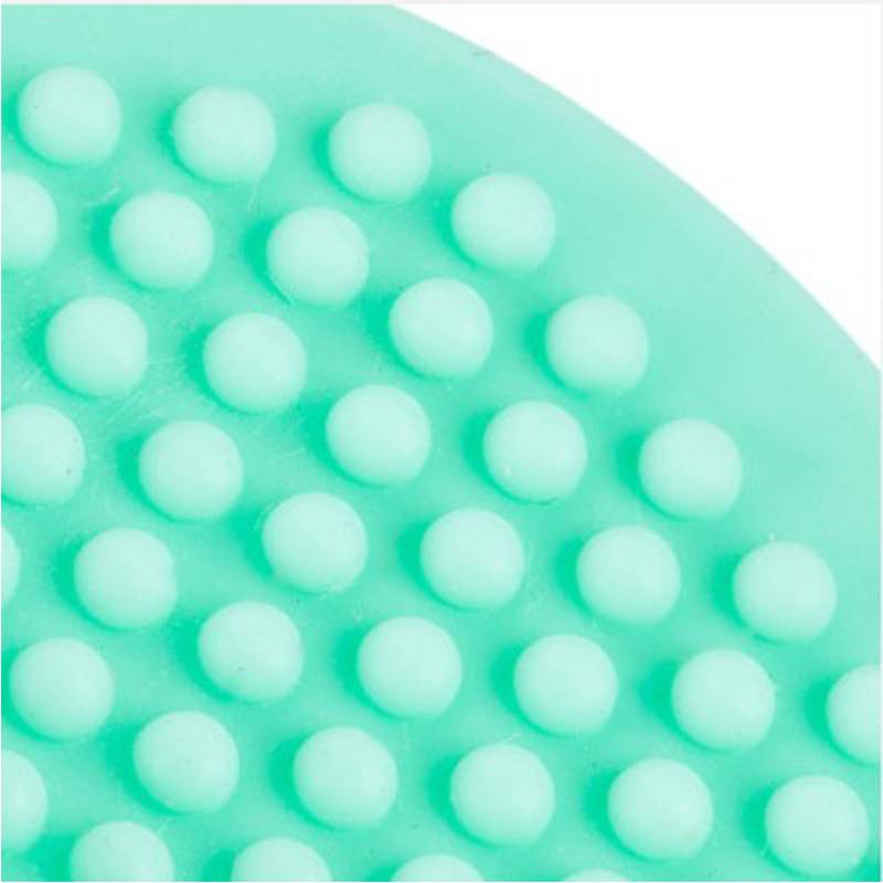 10 STKS Babyshampoo Borstel gezichts siliconen body scrubber gezicht siliconen massage reinigingsborstels Babybadborstel Zacht Haar Rond