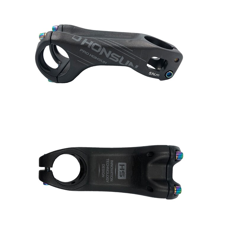 PRO HONSUN Bicycle Stem 17 Degrees 90mm MTB Bike Stems Parts High-Strength 31.8mm/28.6mm Stem for XC AM Mountain Bike