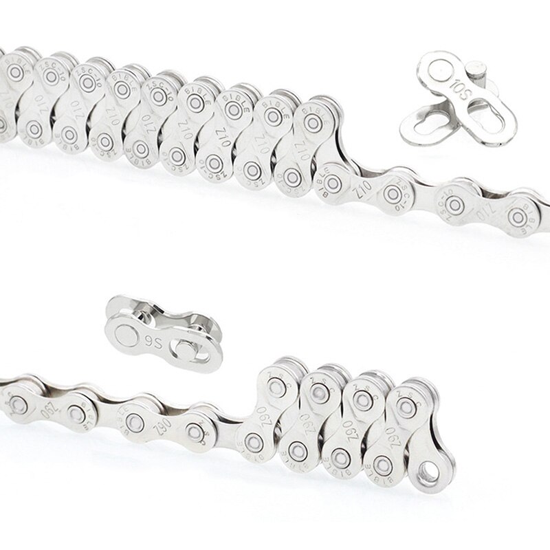 6 7 8 9 10 11 Speed Bicycle Chain 116 Links MTB Mountain Road Bike Stainless Steel Chains Plating Cycling Accessories BC0577