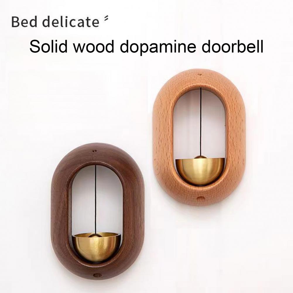 Holz Durcheinander Ladenbesitzer Glocke Lauter Tonne Haustür Hängende Glocke Windspiel Magnetische Türöffnung Türklingel Heimdekoration