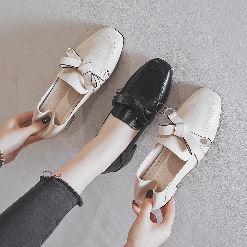 Klassieke feestschoenen dames metalen pumps strik hoge hak merk dikke hakken schoenen dames jurk pumps