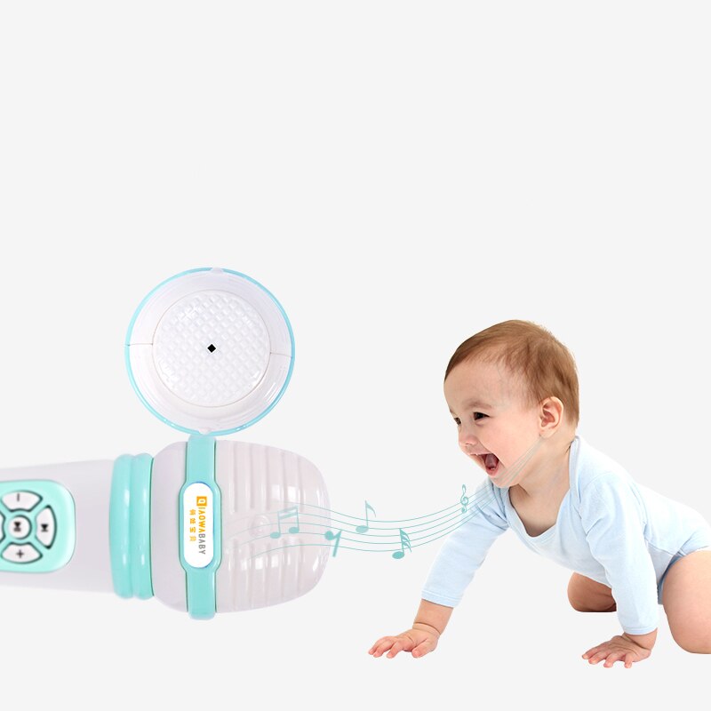 Micrófono para niños, juguete de CANTO PARA karaoke para bebés, máquina de historias amplificadora de cinta inalámbrica, KTV