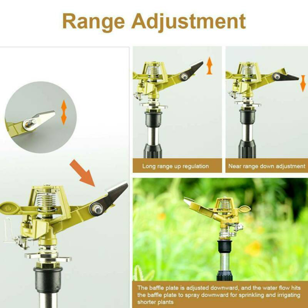 4/3/2/1pcs/lot Garden Sprinkler 360 Degree Adjustable Lawn Grass Rotatable Sprayer Irrigation Garden Watering System