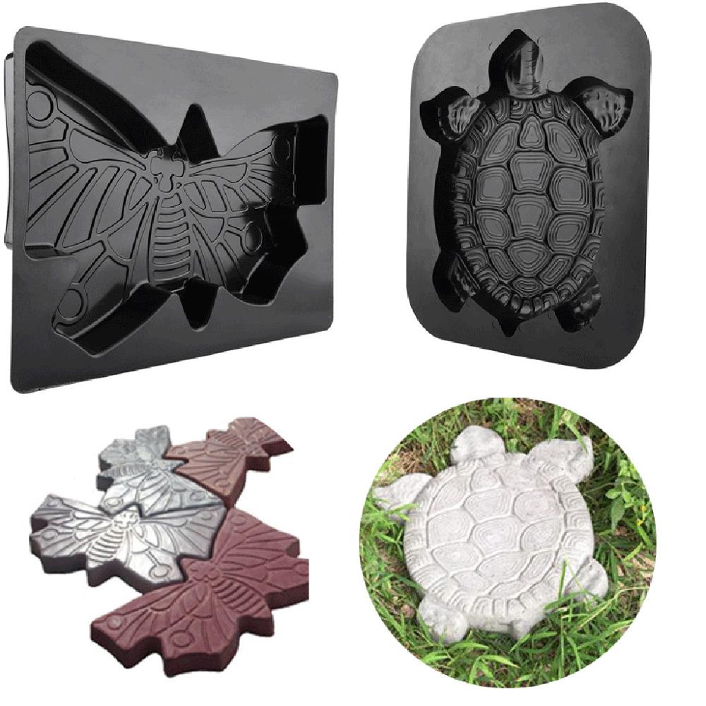 Turtle shape garden paving stencil Stepping Stone Mold Concrete Cement Mould ABS Tortoise Garden Path for Garden Decor @5