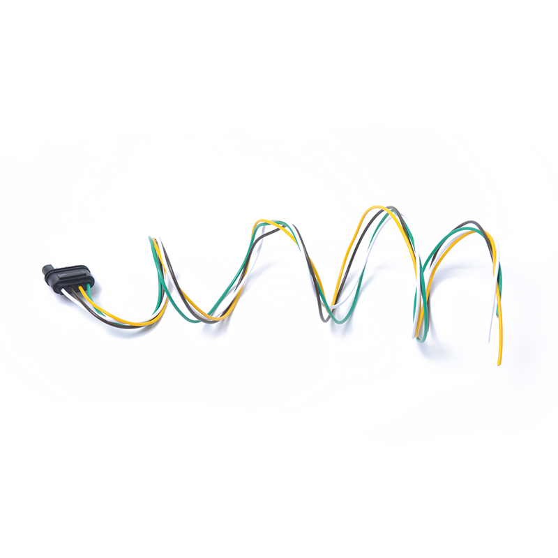 1Pcs 3ft Trailer Light Wiring Harness Extension 4 Pin Plug 18 AWG Flat Wire Connector Trailer Male Plug