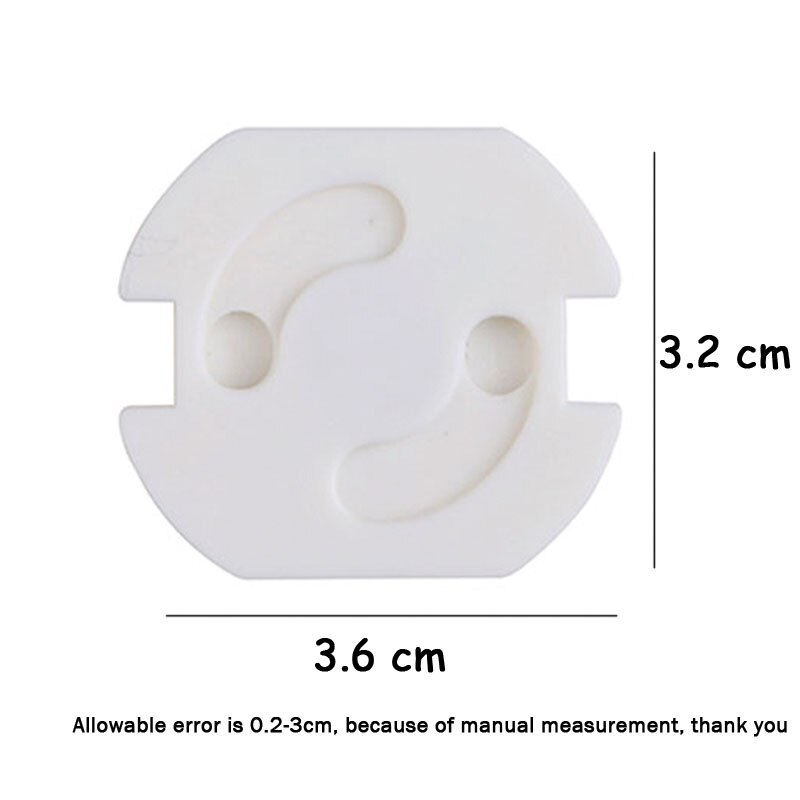 10Pcs/Lot 2 Holes EU Standard Baby Safety Rotate Cover For Children For Baby Cache Prise Electrique Proof Outlet Cover Plug