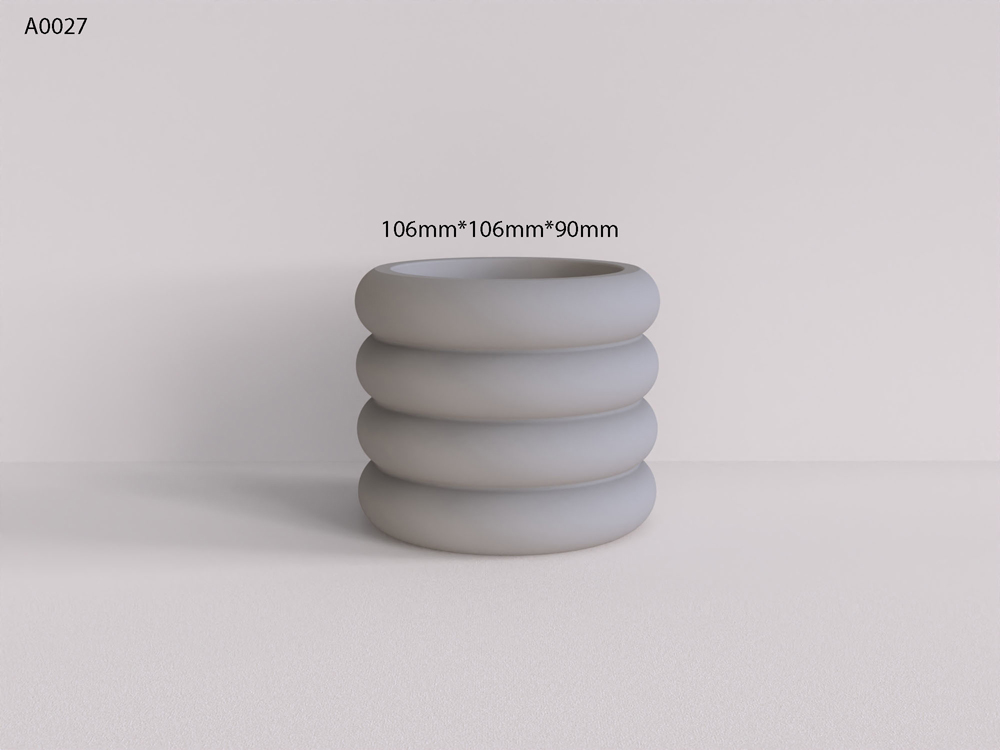 Betonnen bloempot siliconen mal Europese stijl Eenvoudige plantenpot mallen Cement tuingereedschap maken van betonnen potvorm: Licht Groen