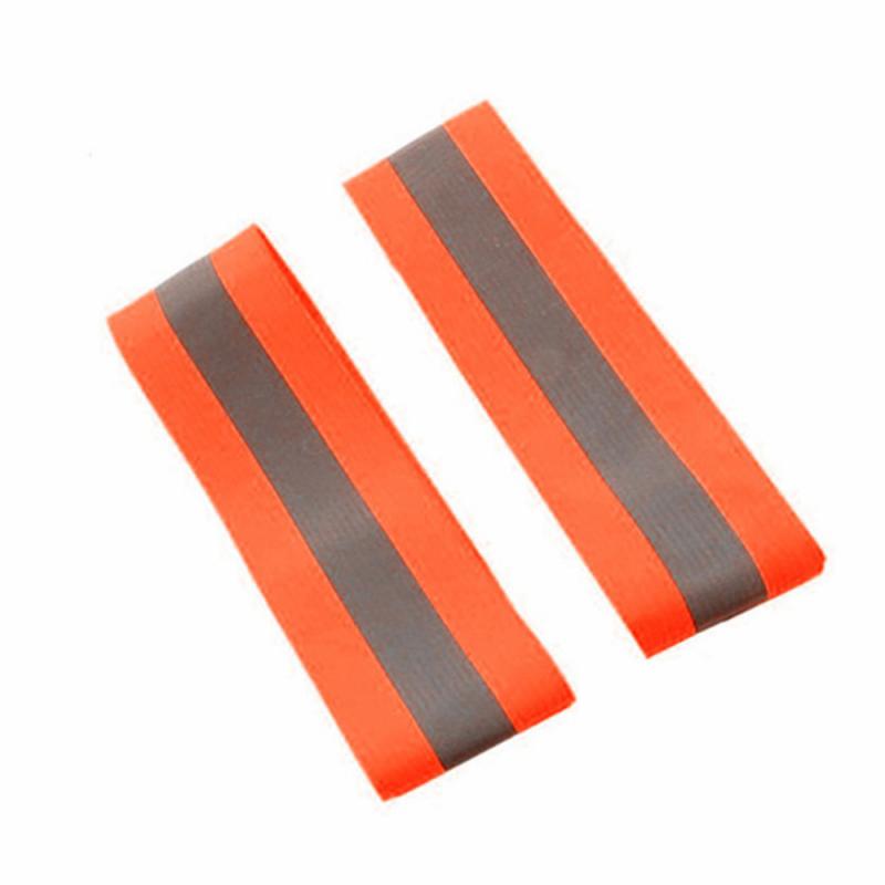 Mini reflekterende bånd elastisk armbånd armbånd armbånd ankel ben stropper sikkerhedsrefleks tape stropper til natløb ride armbånd: Orange