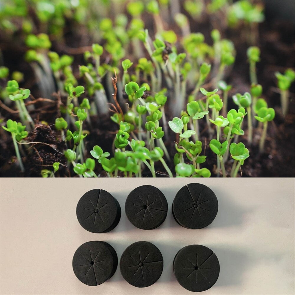 30/60pcs Hydroponic Supplies - Garden Clone Collars Neoprene Inserts Sponge Block for 2 Inch Net Pots Hydroponics Systems