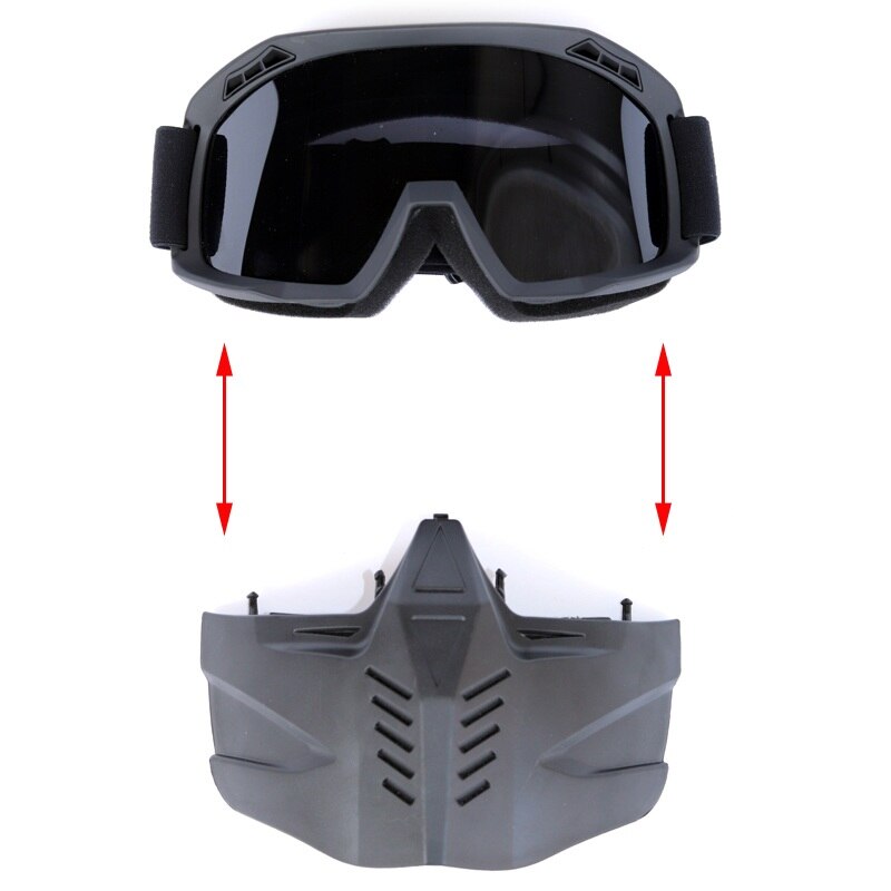 Motorhelm, fietsmasker, bril, afneembaar, waterdicht, hd anti-uv-bril, voor off-road motorcross, masker, bril