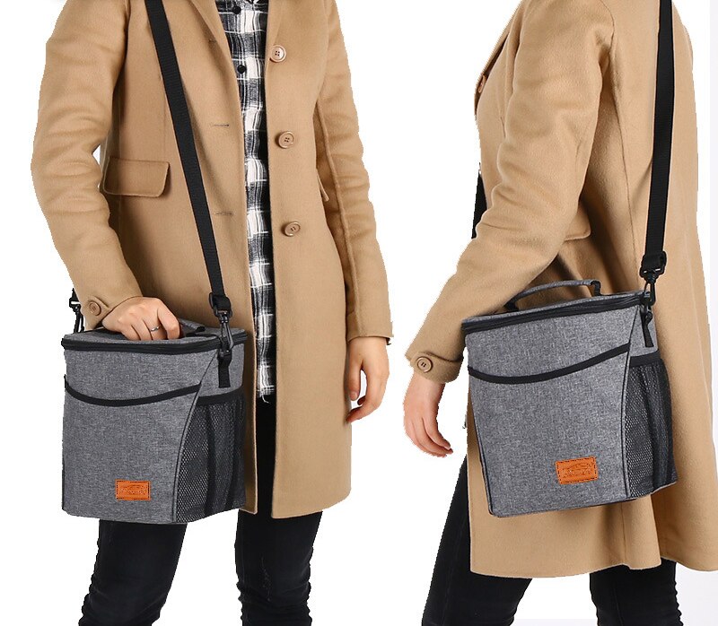 9L leak proof cooler bag thermal cool insulated shoulder bag lunch picnic box food drinks cold warm fresh insulation carrier bag