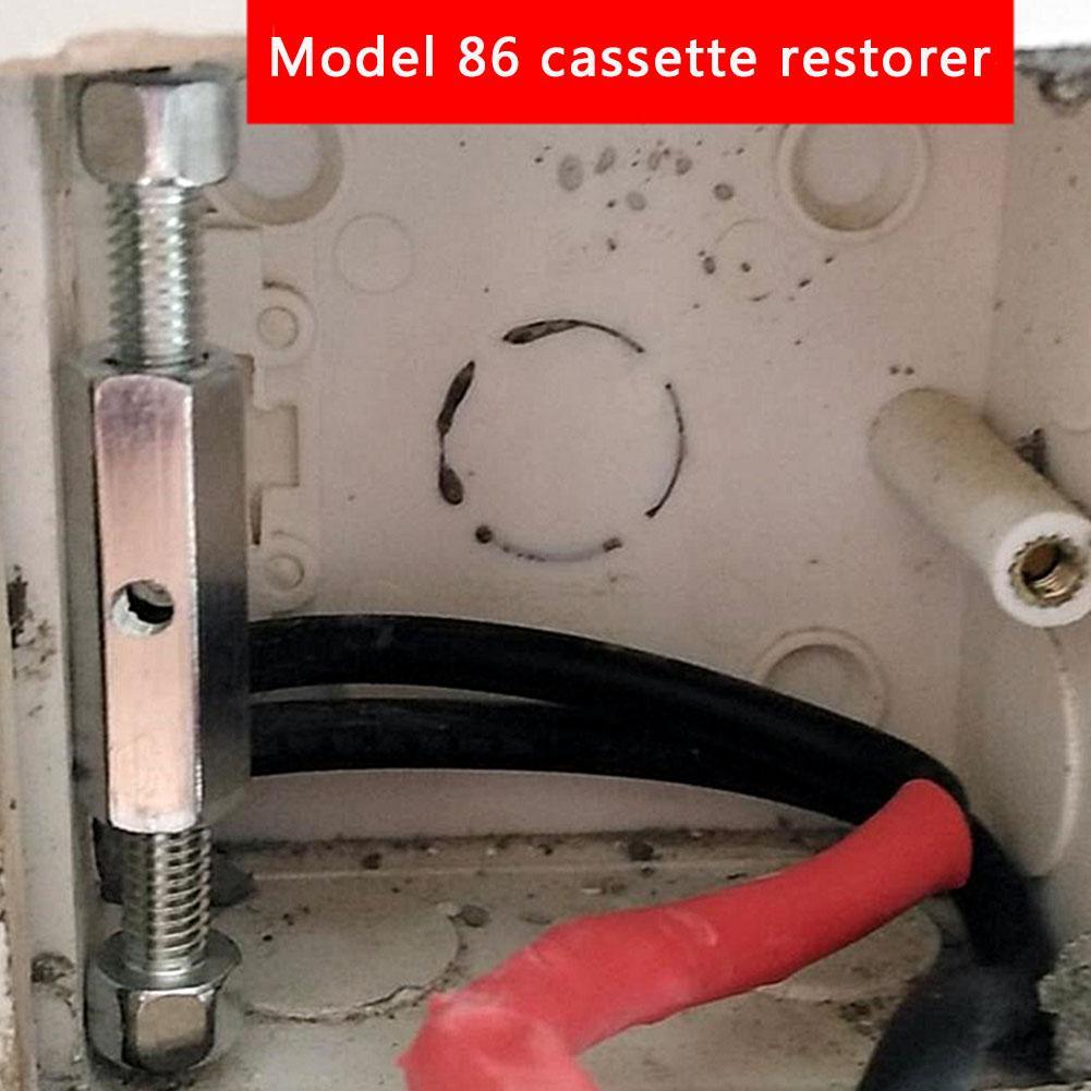 Interruttore di riparazione scatola elettrica presa viti a cassetta asta di supporto montaggio a parete scatola interruttori riparazione strumento accessori elettrici fissi