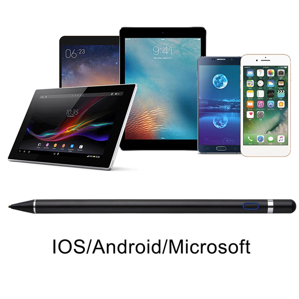 Universele Capacitieve Actieve Stylus Touch Screen Pen Smart Ios/Android Voor Ipad Samsung Iphone Xiaomi Huawei Telefoon Tablet Potlood