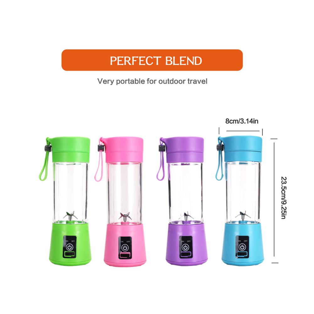Håndholdte juicere elektrisk usb-opladning smoothie blender maskine mixer juice kop og hjemmelavet blender knust mad til børn