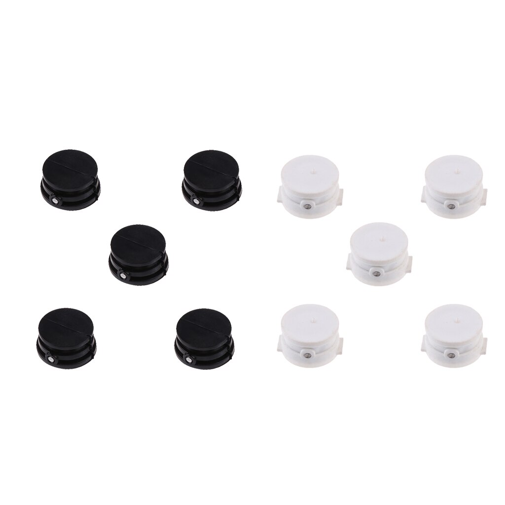 10 stk surfing bånd plug surfebrett bånd cup plug kajakk utstyr 25mm svart og hvitt
