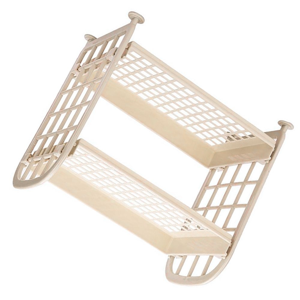 JEYL Storage Shelves,Plastic Small Storage Shelves - 2 Tier Shelf Shelving,Kitchen Shelf Bathroom Organizer