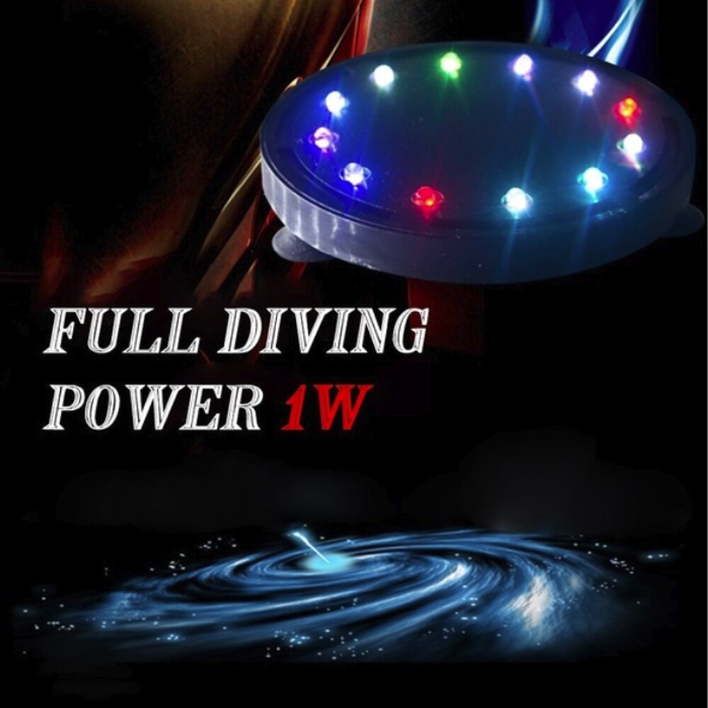 Aquarium Led Verlichting Ronde Vorm Vissenkom Kleurrijke 110-240V Waterdichte Led Air Bubble Light Aquarium Decoratie 50/60Hz