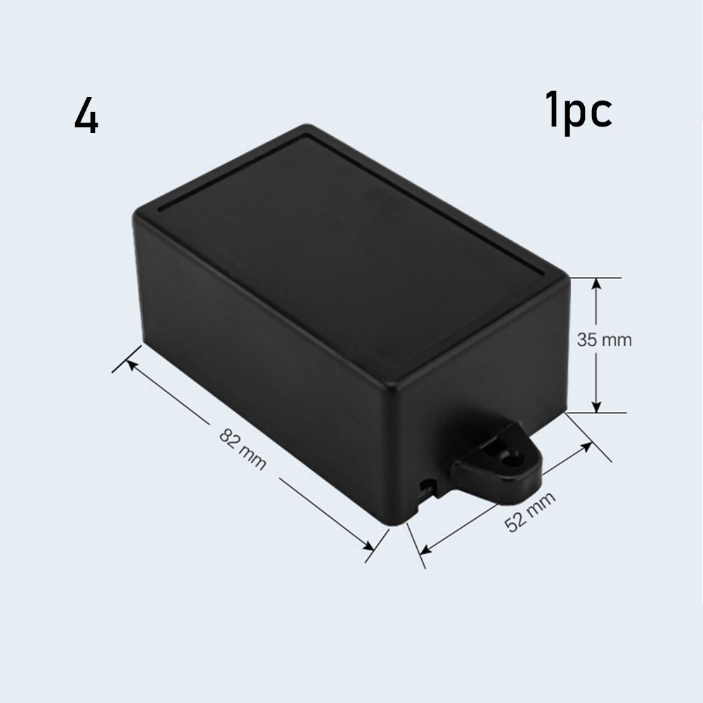 Caja de plástico impermeable para proyectos electrónicos, accesorio de almacenamiento para instrumentos, suministros eléctricos, color negro, 1/2 piezas: Marfíl