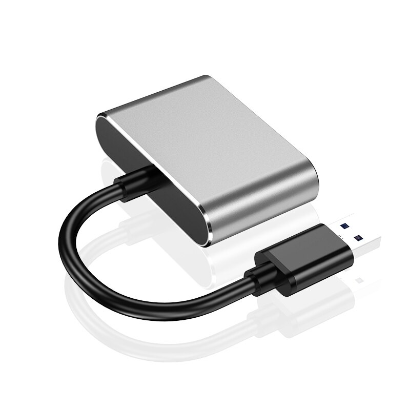 Adaptador USB 3,0 a HDMI VGA Pantalla de doble salida Cable Adaptador convertidor gráfica multipantalla