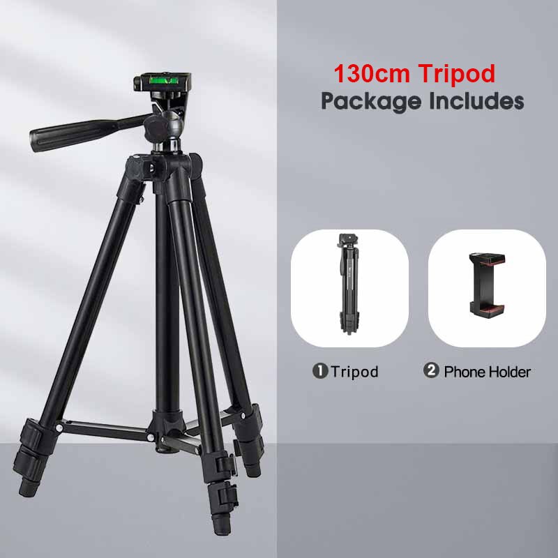 Tripod for Phone Lightweight Smartphone Camera Tripods with Phone Holder Bluetooth Photography Tripod for Canon Sony DSLR: 3110B-1