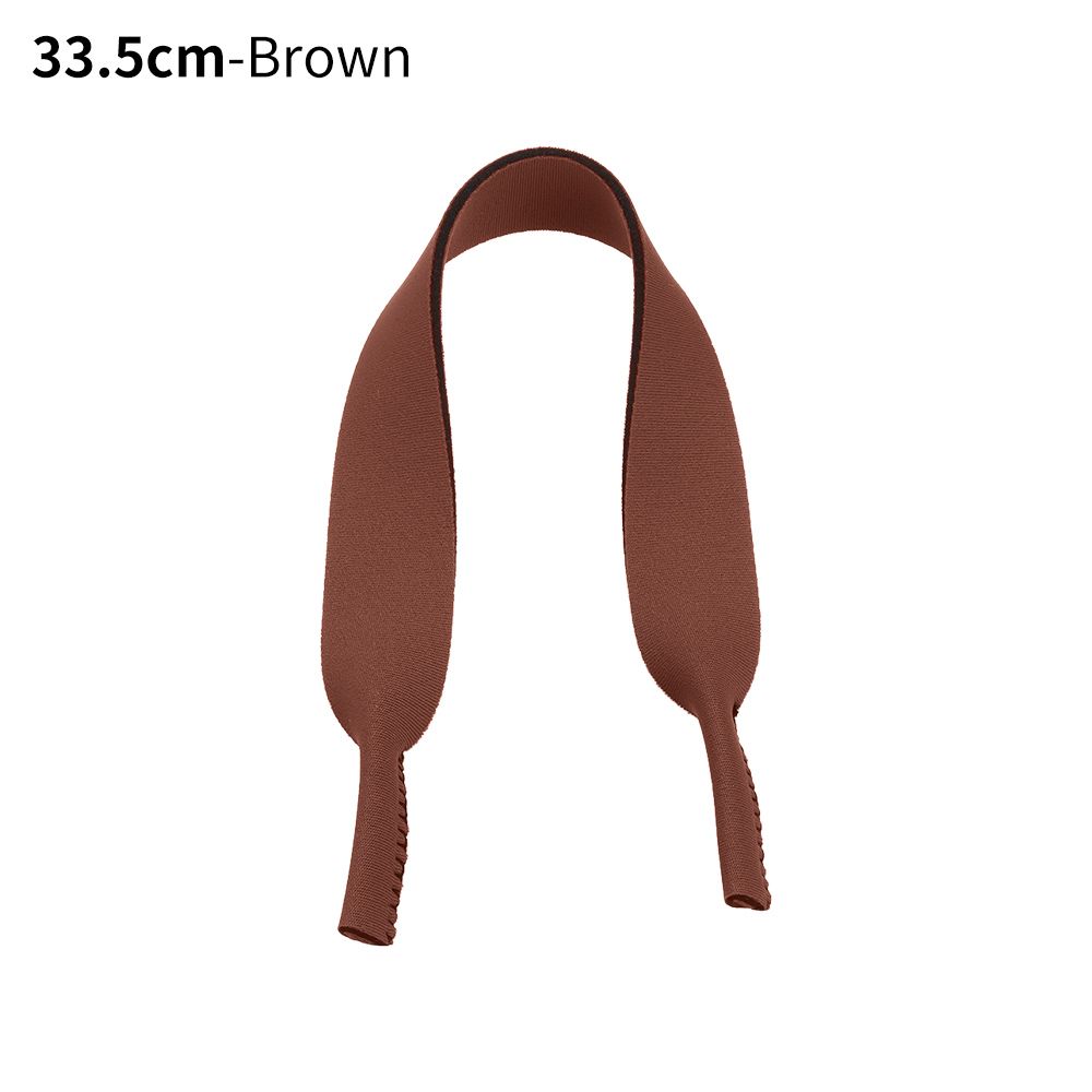 1PC Adjustable Silicone Eyeglasses Straps Sunglasses String Ropes Glasses Chain Sports Band Holder Elastic Anti Slip Cords: B-Brown