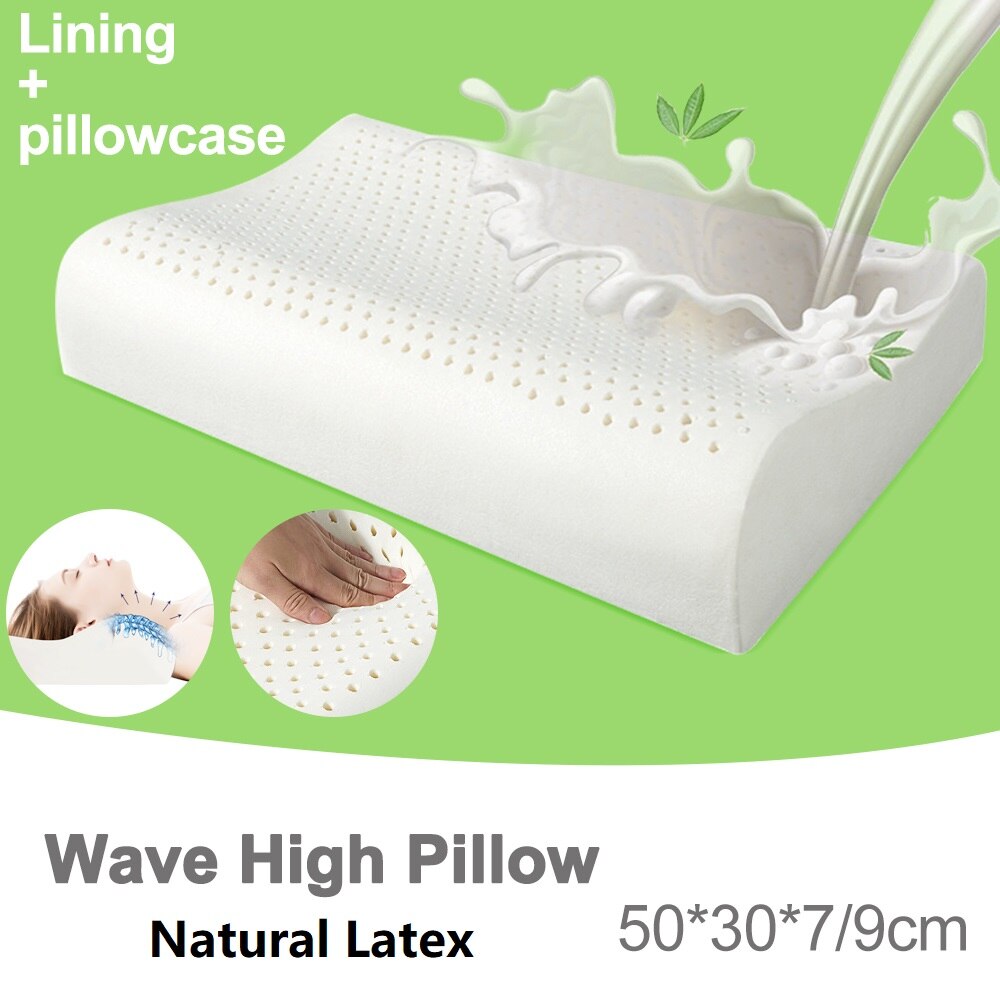 Nekkussen van natuurlijk latex, orthopedisch beddengoed, cervicale massagekussen, kussen met kussensloop voor pijnverlichting in de gezondheidszorg