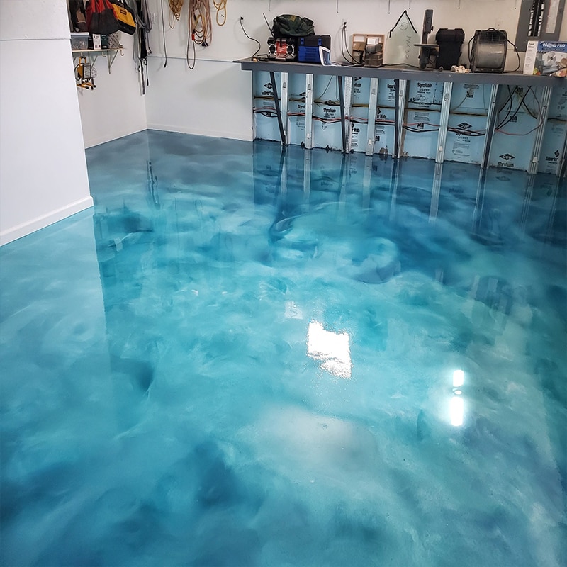 epoxy metallic floor paint self-leveling flooring cement concrete coating flooring glue strong adhesion high penetration