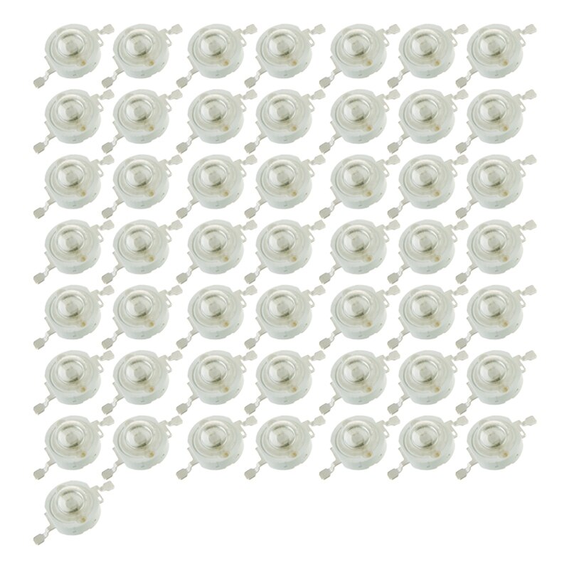 50 stuks blauwe led-kralen 30 mil led-licht helder 1w led-lamp krachtige led-chip