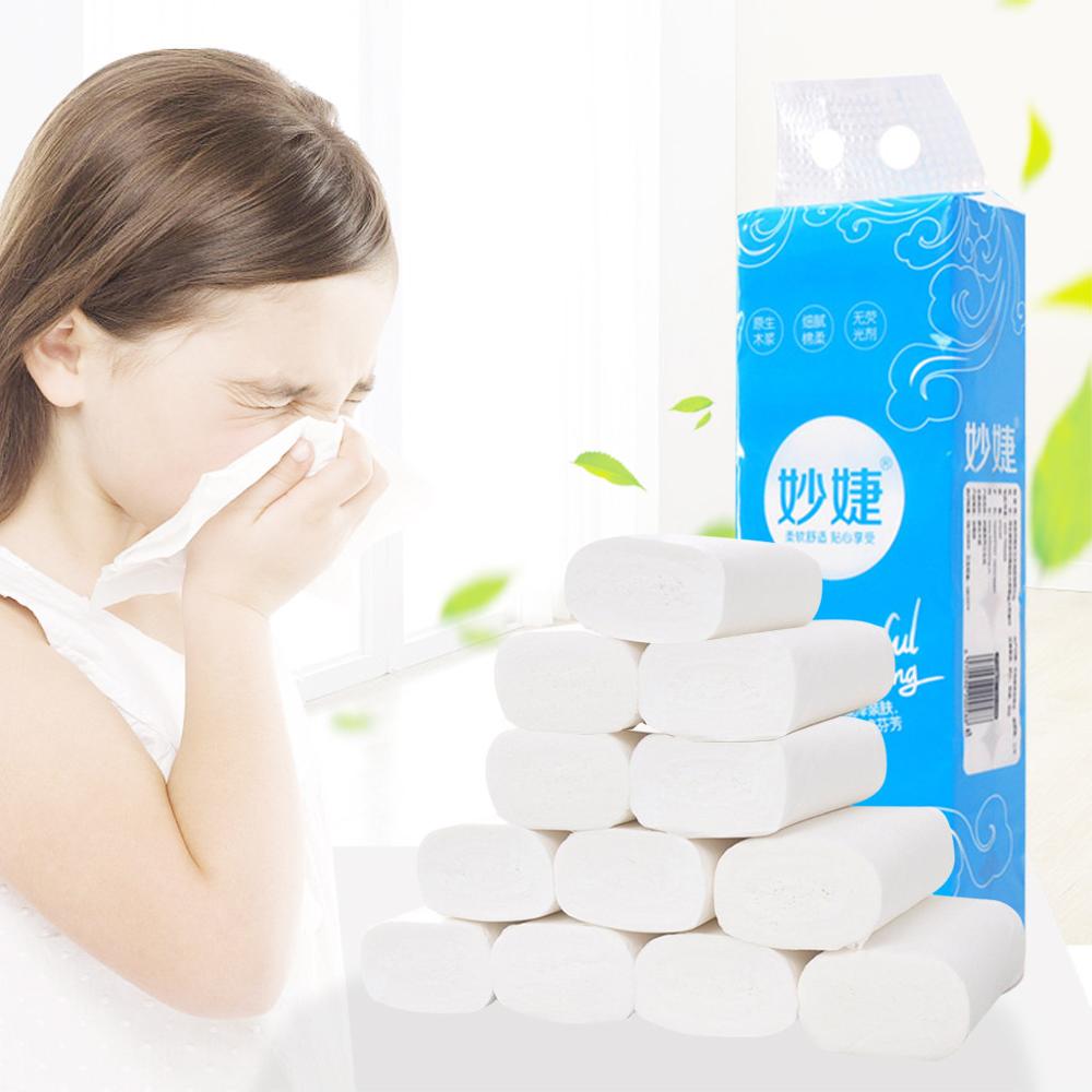 Rouleau paquet de 12 papier ménage bain cuisine Table dîner rouleau de papier de soie blanc papier toilette serviettes