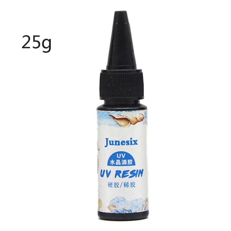 Hard UV Resin Clear Ultraviolet Curing Epoxy Resin Casting Mold Jewelry Making B95F: 25 g