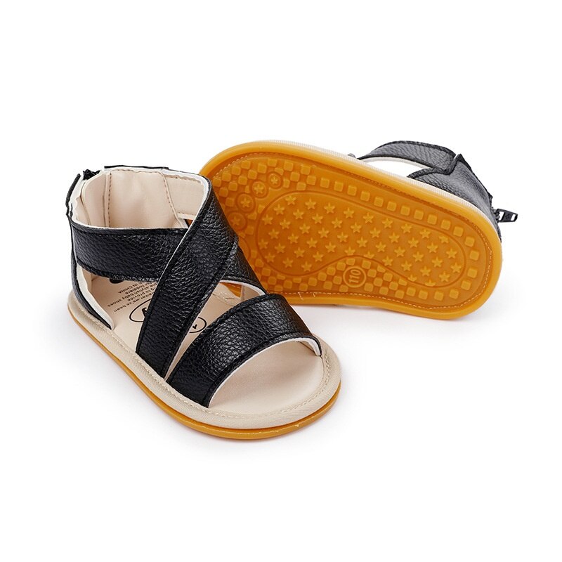Sandales d'été antidérapantes pour bébés, garçons et filles, chaussures pour enfants, pantoufles à semelles en caoutchouc, de 0 à 18 mois