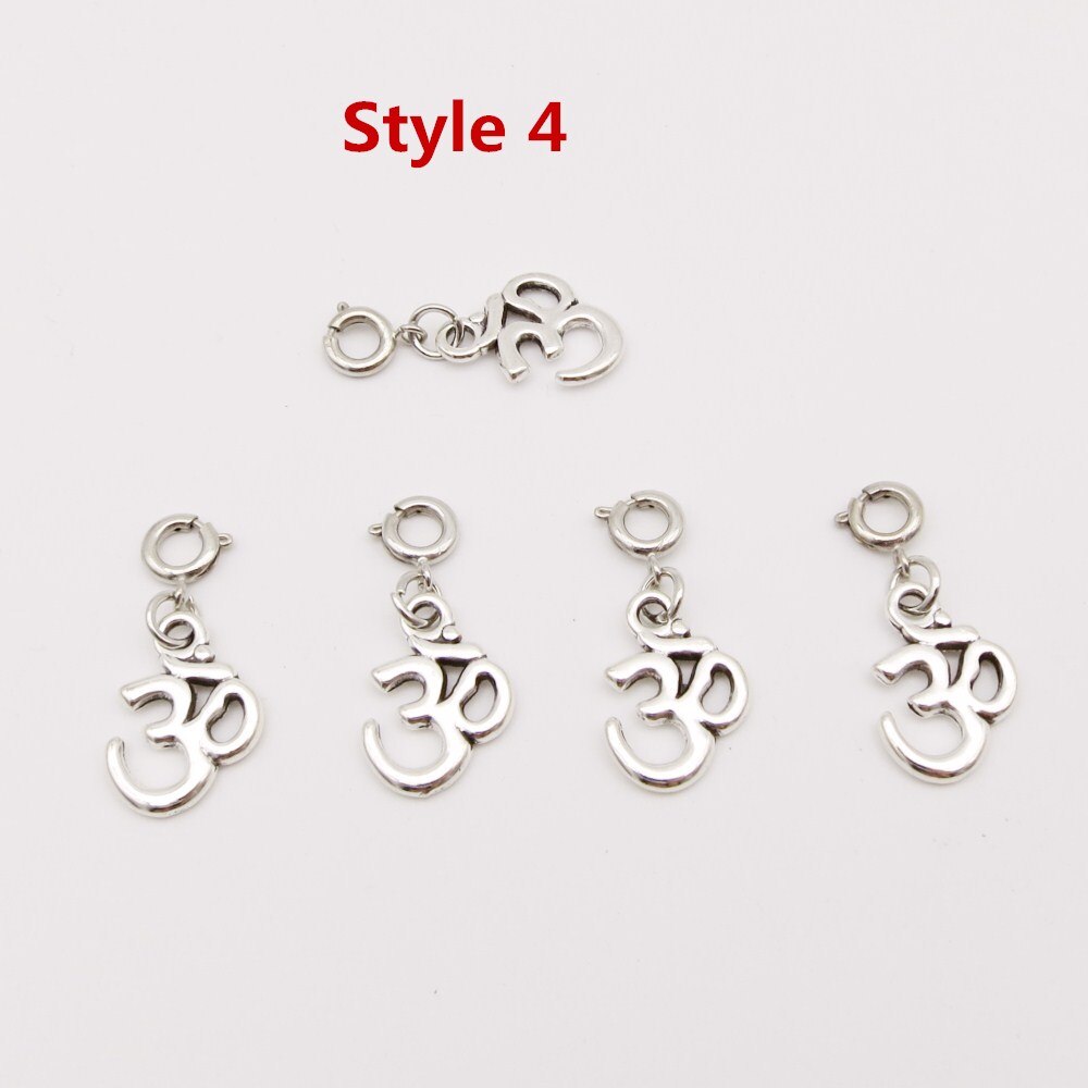 5 teile/paket verschiedenen 8 stile Charms haar braid furcht dreadlock perlen clips manschetten ringe Schmuck dreadlock Verschlüsse zubehör: 5pcs Style 4