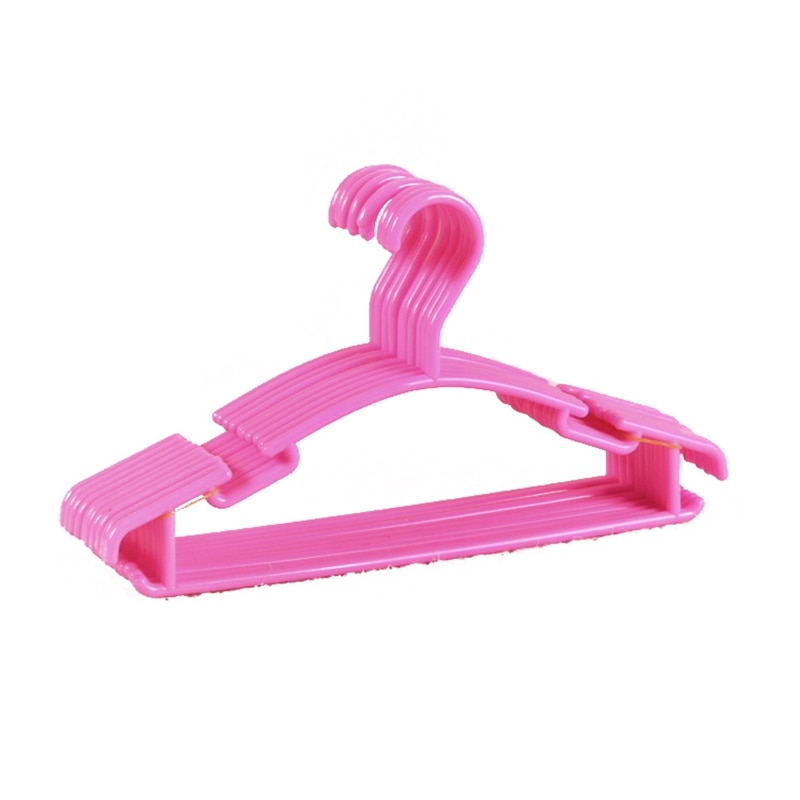 Set Van 50 Stuks Hangers Voor Baby En Kind In Plastic Duurzaam Plastic Hangers Haak Van 5 Kleur Voor Meisje of Jongen 27X15 Cm