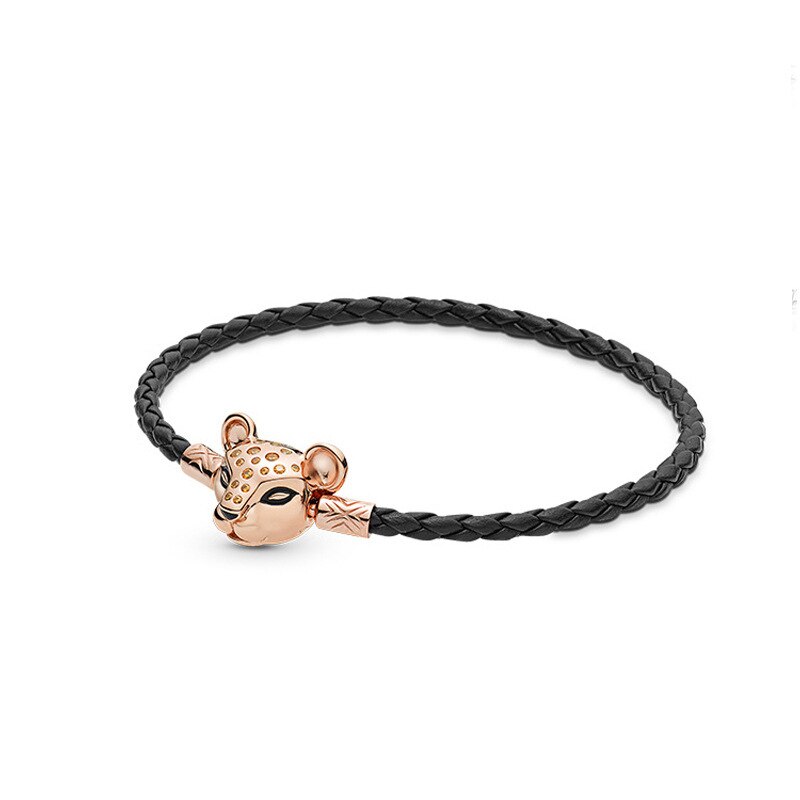 Abalorio de concha marina de 3mm, cuentas redondas, pulsera de cuero Original, joyería, de para mujer