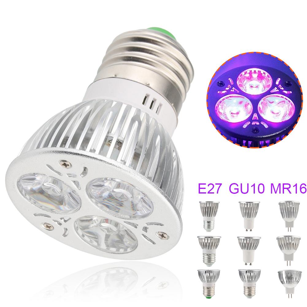 E27/GU10/MR16 Paars Licht Volledige Spectrum Huishoudelijke Led Lampen Led Lamp Lamp Ultraviolet Desinfecteren Violet Licht Volledige spectrum