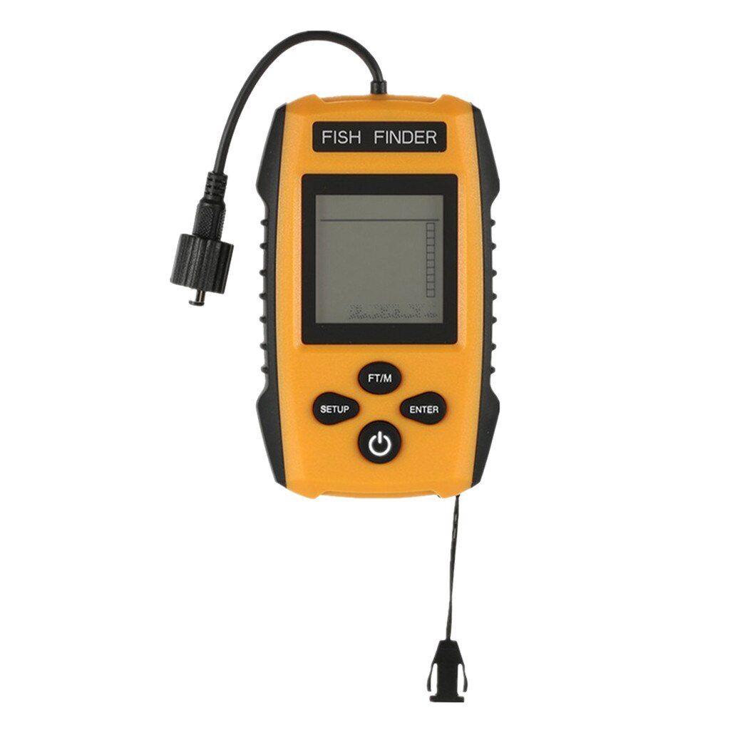 Fish Finders Fishing Tools Echo Sounder Fishing Freshwater Fish Finder Electric Boat Fishing Depth Wireless Locator Tracke-r: Yellow 2