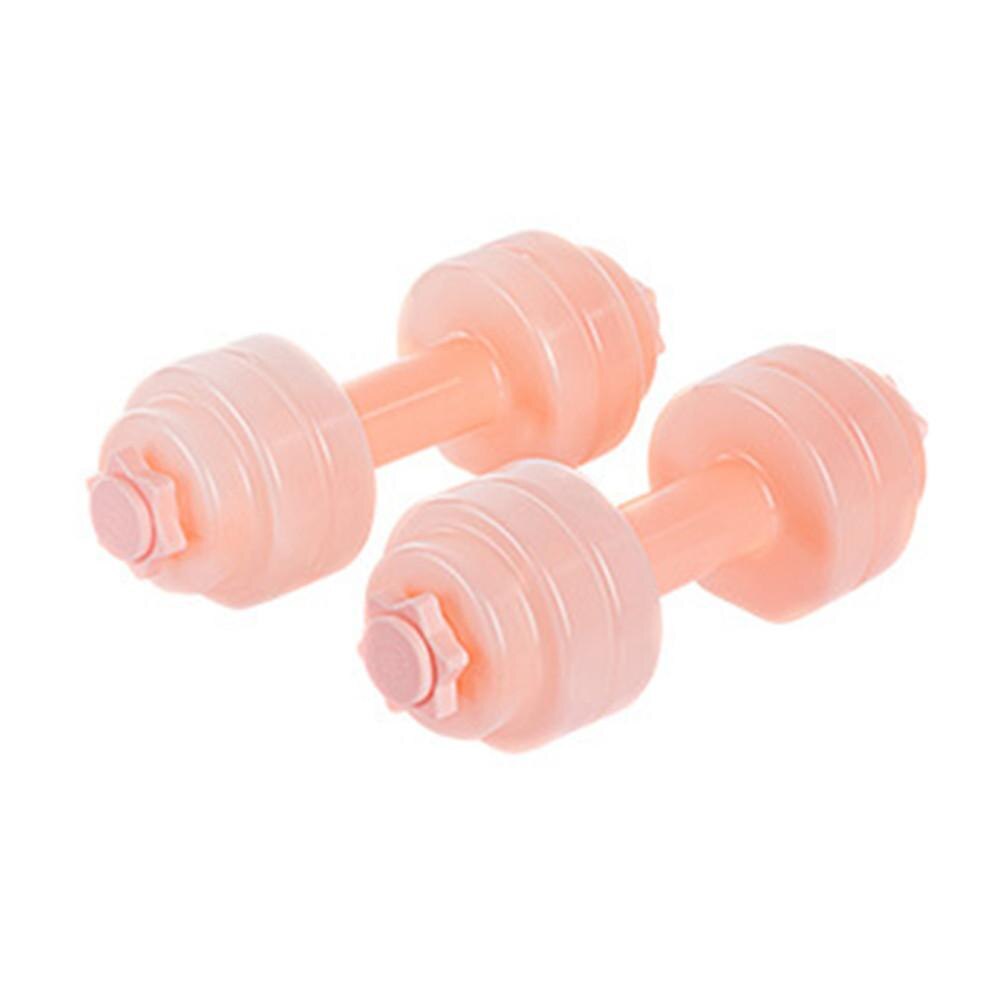 2PCS Portable Weight-Adjustable Water Dumbbells Home Gym Water Dumbbells Water-Filled Dumbbell Adjustable Water Filled Dumbbell: Pink