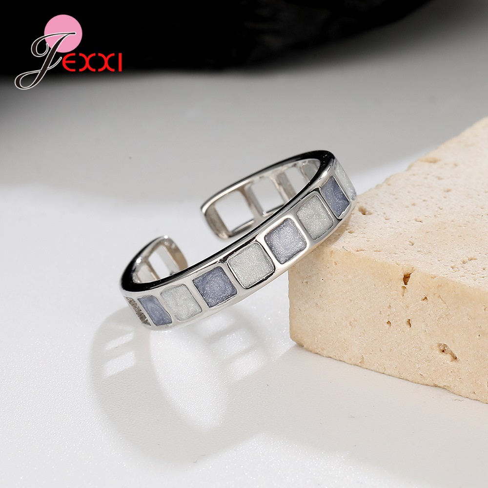 925 Sterling Zilver Elegante Temperament Ringen Sieraden Verjaardag Jubileumcadeau Voor Vrouwen Meisjes