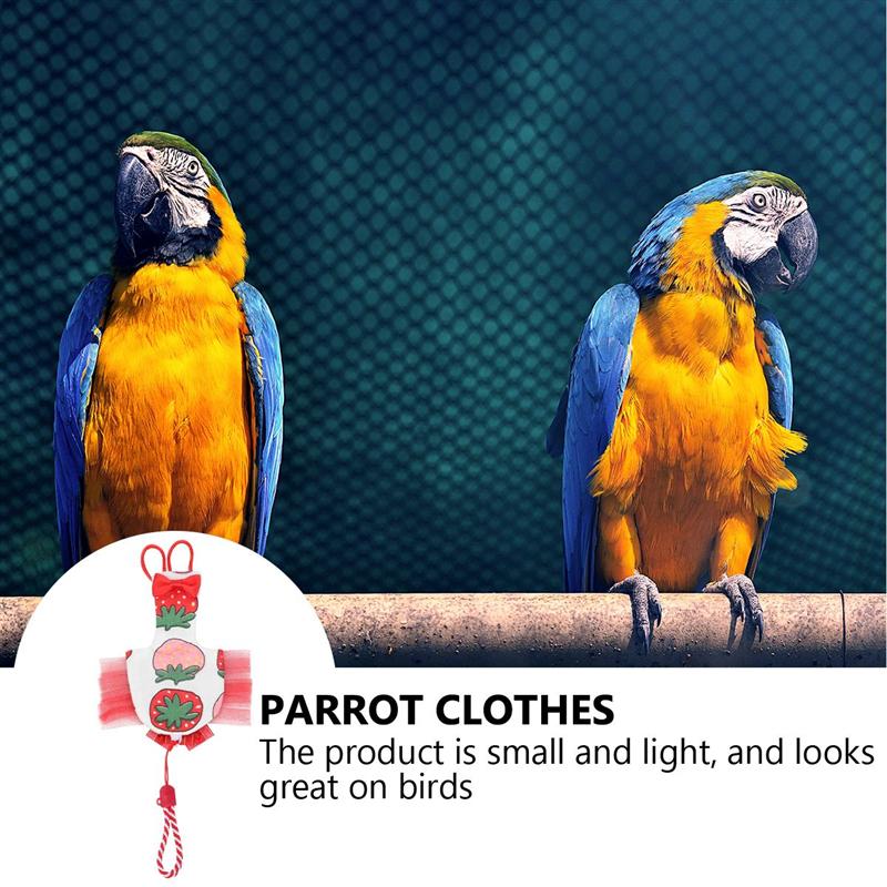 1pc adorável roupas de pássaro pano macio pássaro fralda pet pássaro papagaio vôo terno pano de limpeza suprimentos pássaro