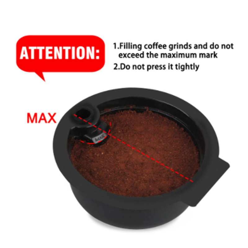 Tassimo – capsules de café réutilisables, dosettes 60ML/180ML, pour Machine BOSCH, dosettes filtrantes rechargeables