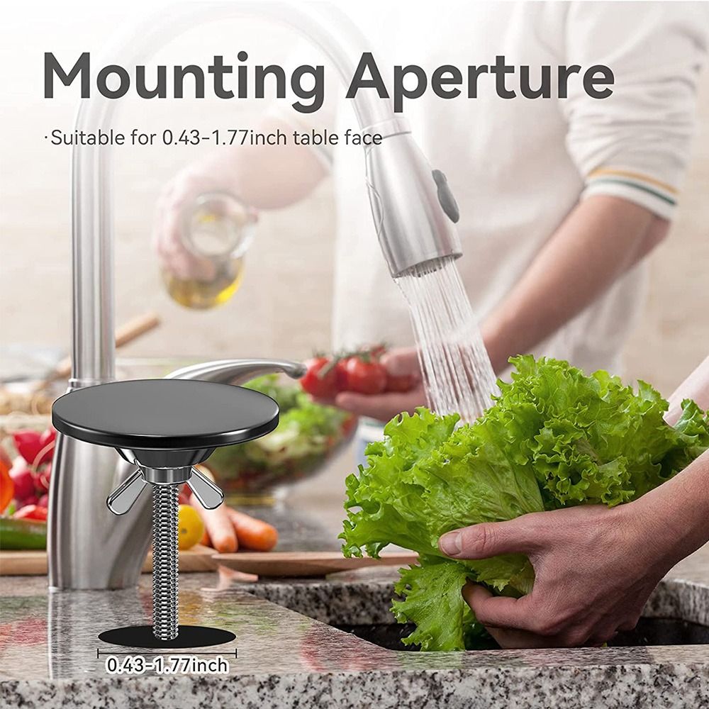 Kitchen Accessories Drainage Seal Water Stopper Stainless Steel Metal Tap Hole Plug Faucet Hole Cover Sink Plug Sink Hole Cover