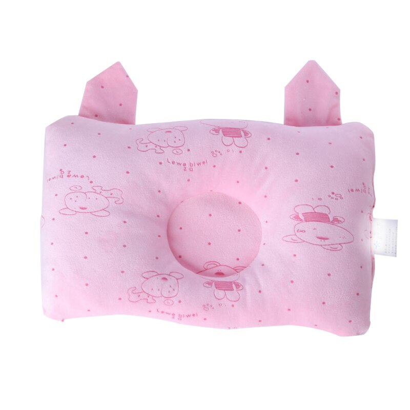 Almohadas rectangulares Antiapnea de algodón suave para cama de bebés, almohadas cóncavas adorables antimigrañas