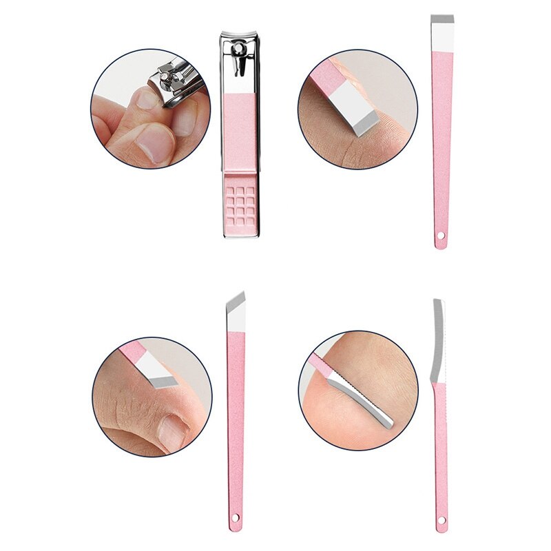 Set Nail Clipper Set Stainless Steel Nail Scissors Pedicure Set Dead Skin Remover Pro Manicure Tools Nail Supplies