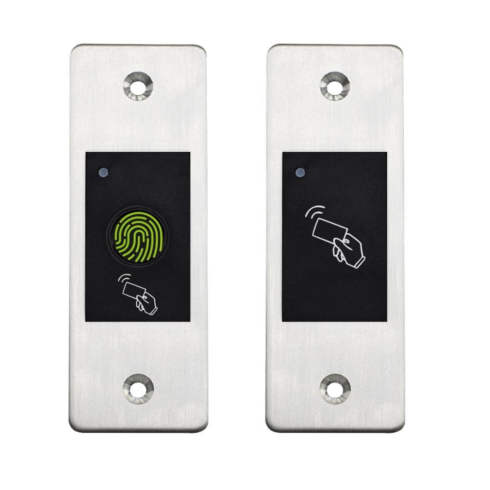 Mini Metal IP66 door lock access Waterproof Embedded Fingerprint RFID Standalone Controller Reader 10pcs125KHZ tags