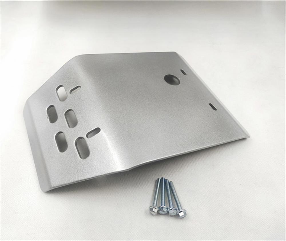 For Yamaha XT250 XG250 Tricker XG250 Serow XT250 Motorcycle Stainless Steel Skid Plate Engine Guard Chassis Protection Cover: Silver