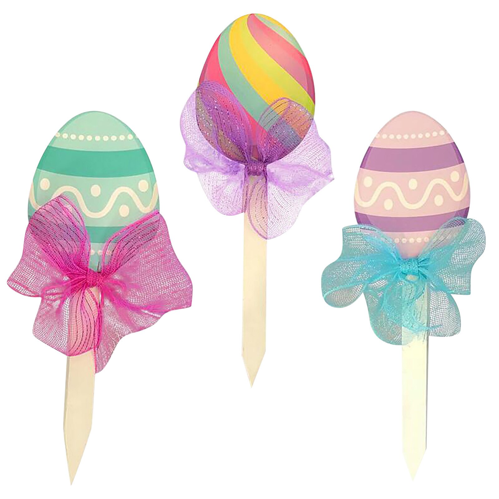 Garden Lawn Easter Decoration Easter egg Outdoor Spring Cute Party Yard Lawn Decorations Party Festival Home Garden Decor #Y10