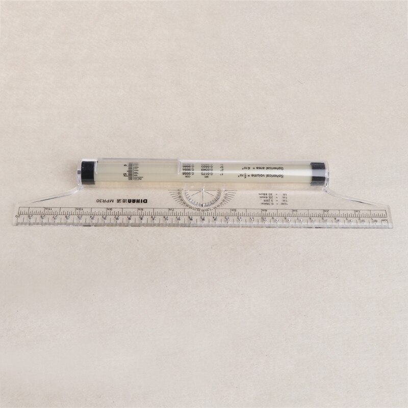 Rolling Parallel Ruler Foot Inch Metric Angle Rule Balancing Scale Multi-Purpose